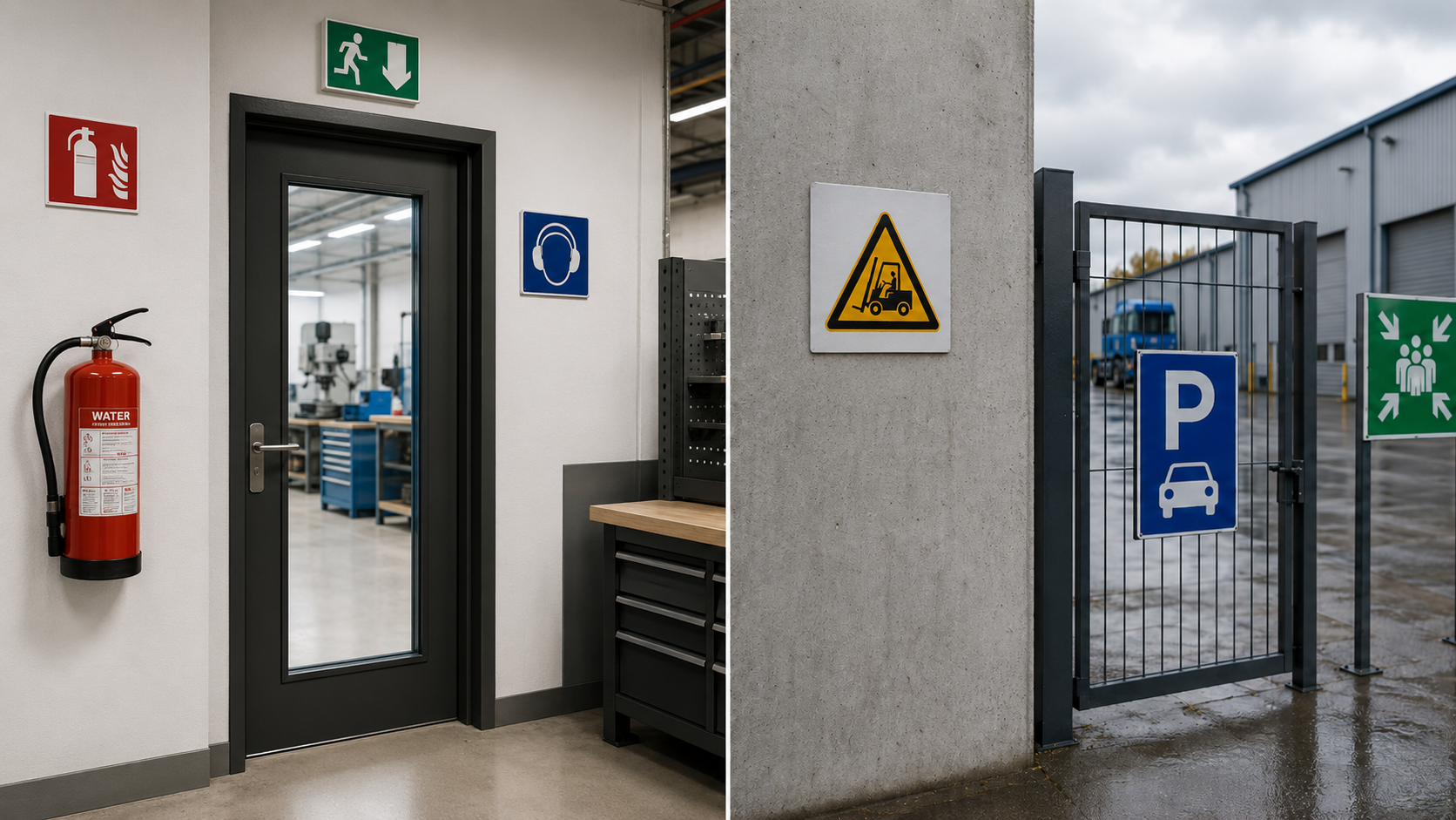 Innen vs. Außen – welches Schild ist geeignet?