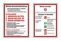 Brandschutzaushänge