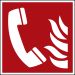 Brandmeldezeichen "Brandmeldertelefon" [F006], ISO 7010, langnachleuchtend