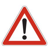 Verkehrsschild, Gefahrzeichen "Gefahrstelle" [VZ 101], StVO