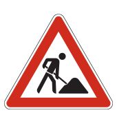 Verkehrsschild, Gefahrzeichen "Arbeitsstelle" [VZ 123], StVO