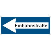 Verkehrsschild, Vorschriftszeichen "Einbahnstraße, linksweisend", Aluminium (2 mm), 800 x 300 mm