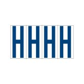 Lageretiketten "Buchstabe H", selbstklebende Folie, verschiedene Farben + verschiedene Größen