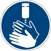 Gebotszeichen "Hände desinfizieren" [GBP28], Bewährte Praxis