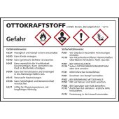 Kraftstoffetikette "Ottokraftstoff"