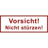 Versand- und Verpackungsetiketten, Text: Vorsicht! Nicht stürzen!, 170 x 60 mm