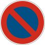 Halteverbotsschild "Eingeschränktes Halteverbot" [VZ 286], StVO