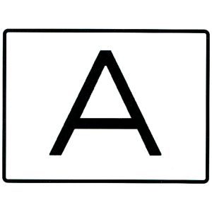 Abfallwarntafel, starr mit Haltebügel, 400 x 300 mm
