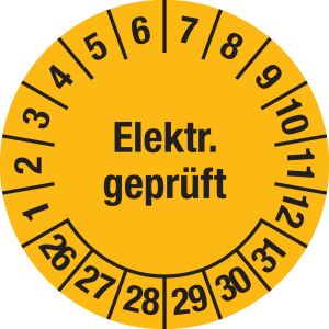 Prüfplakette - Mehrjahresplakette 
