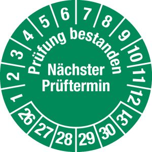 Prüfplakette - Mehrjahresplakette 