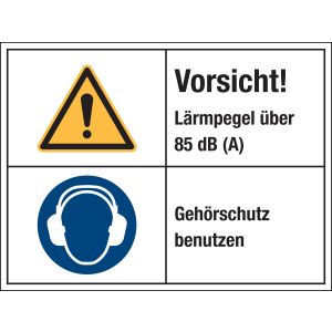 Warnzeichen Kombischild 