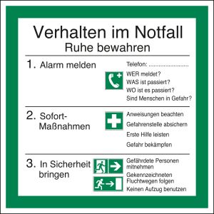 Sicherheitsaushang 