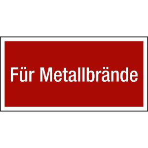 Brandschutzzeichen Zusatzschild 