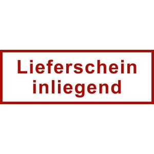 Versand- und Verpackungsetiketten, Text: Lieferschein innenliegend, 170 x 60 mm
