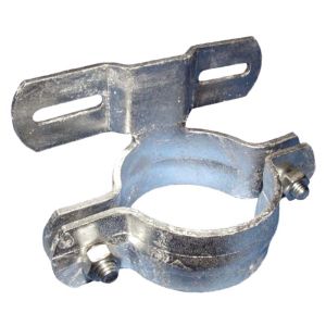 Rohrschelle aus feuerverzinktem Stahl 