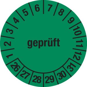 Prüfplakette - Mehrjahresplakette 