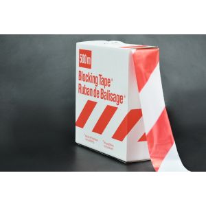 Güte-Absperr-Warnband, rot / weiß, 500000 x 80 mm