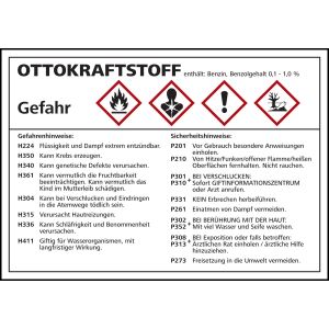 Kraftstoffetikette 