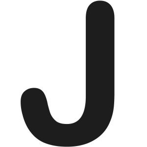COROPLAN Buchstaben, Buchstabe: J, schwarz, 155 mm