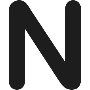 COROPLAN Buchstaben, Buchstabe: N, schwarz, 155 mm