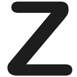COROPLAN Buchstaben, Buchstabe: Z, schwarz, 155 mm