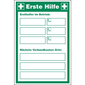 Sicherheitsaushang 