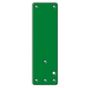 Zubehör: Montageplatte für Brandschutztüren, grün