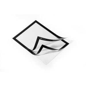 DURAFRAME DIN A4 Informationsrahmen, schwarz, 236 x 323 mm, selbstklebend, magnetische Vorderseite