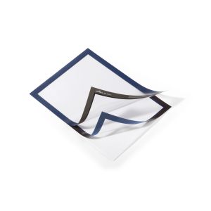 DURAFRAME DIN A4 Informationsrahmen, blau, 236 x 323 mm, selbstklebend, magnetische Vorderseite