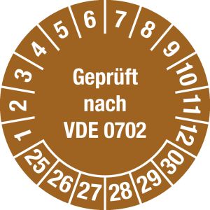 Mehrjahresprüfplakette 