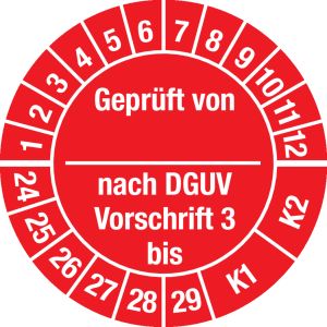 Prüfplakette - Mehrjahresplakette 