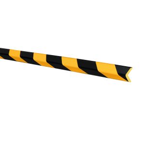 Moravia MORION Prallschutz, Kantenschutz, 1000 x 26 x 26 mm, Polyurethanschaum (PU), winkelförmig, gelb/schwarz, selbstklebend