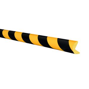 Moravia MORION Prallschutz, 1000 x 40 mm, gelb/schwarz, PU (Polyurethanschaum), selbstklebend