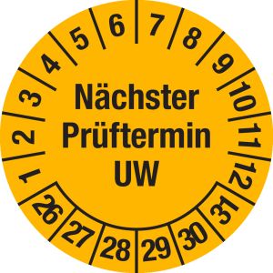 Prüfplakette - Mehrjahresplakette 