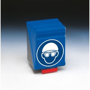 SecuBox Maxi, Augen- und Kopfschutz benutzen, blau, 236 x 315 mm