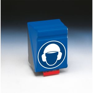 SecuBox Maxi, Gehör- und Kopfschutz benutzen, blau, 236 x 315 mm