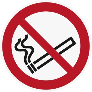 Bodenmarkierungskennzeichen ASR A1.3 (P002) Rauchen verboten, 400 mm