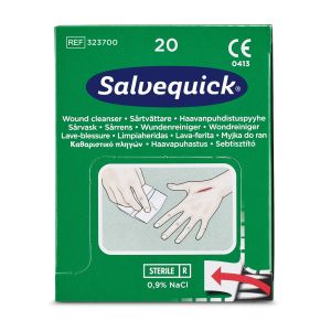 Salvequick Wundreiniger 20x mit 0,9 % Kochsalzlösung, REF323700