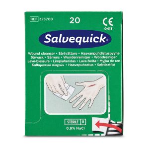 Salvequick Wundreiniger 20x mit 0,9 % Kochsalzlösung, REF323700