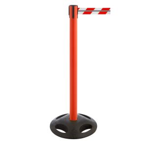 RS-Guideline GLA 25 OutdoorAbsperrpfosten, rot, Gurt rot / weiß 4 m