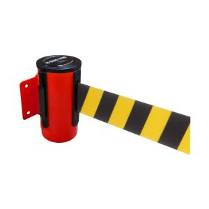 RS-Guideline Wandmontage GLW 45, rot, Gurt gelb / schwarz 4 m