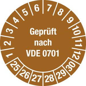 Mehrjahresprüfplakette 