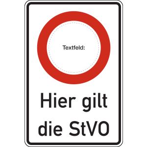 Verkehrsschild, Vorschriftszeichen 