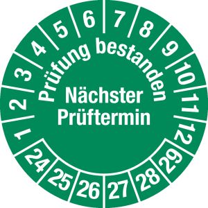 Prüfplakette - Mehrjahresplakette 