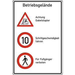Kombischild, Vorschriftszeichen 