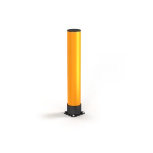 a.m.p.e.r.e Rammschutz-Poller Rack Mammut®, Hochdruck-Polyethylen (HDPE), orange/schwarz, zum Aufdübeln