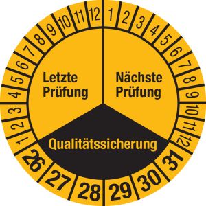 Prüfplakette - Mehrjahresplakette 