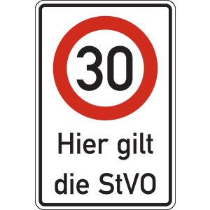 Verkehrsschild, Vorschriftszeichen 