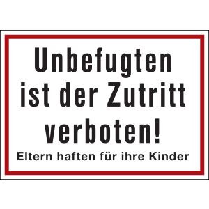 Hinweisschild 
