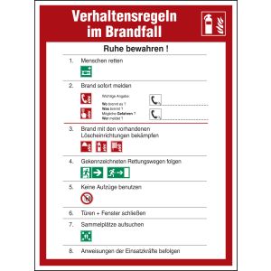 Brandschutzaushang 